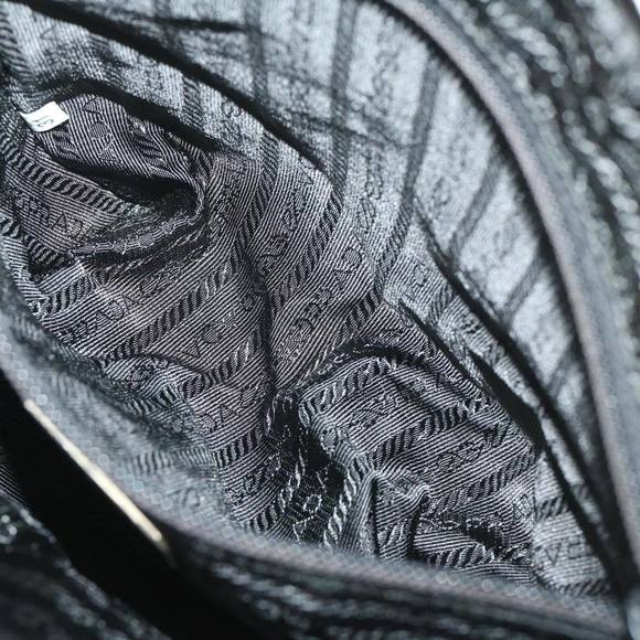 PRADA Hand Bag Nylon Gray Auth 68818 - Picture 11 of 16